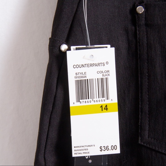 NWT Counterparts Black Midi Skirt - Picture 3 of 5